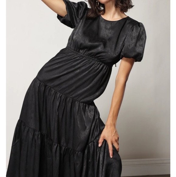 Line & Dot Valerie black midi dress - Picture 3 of 13